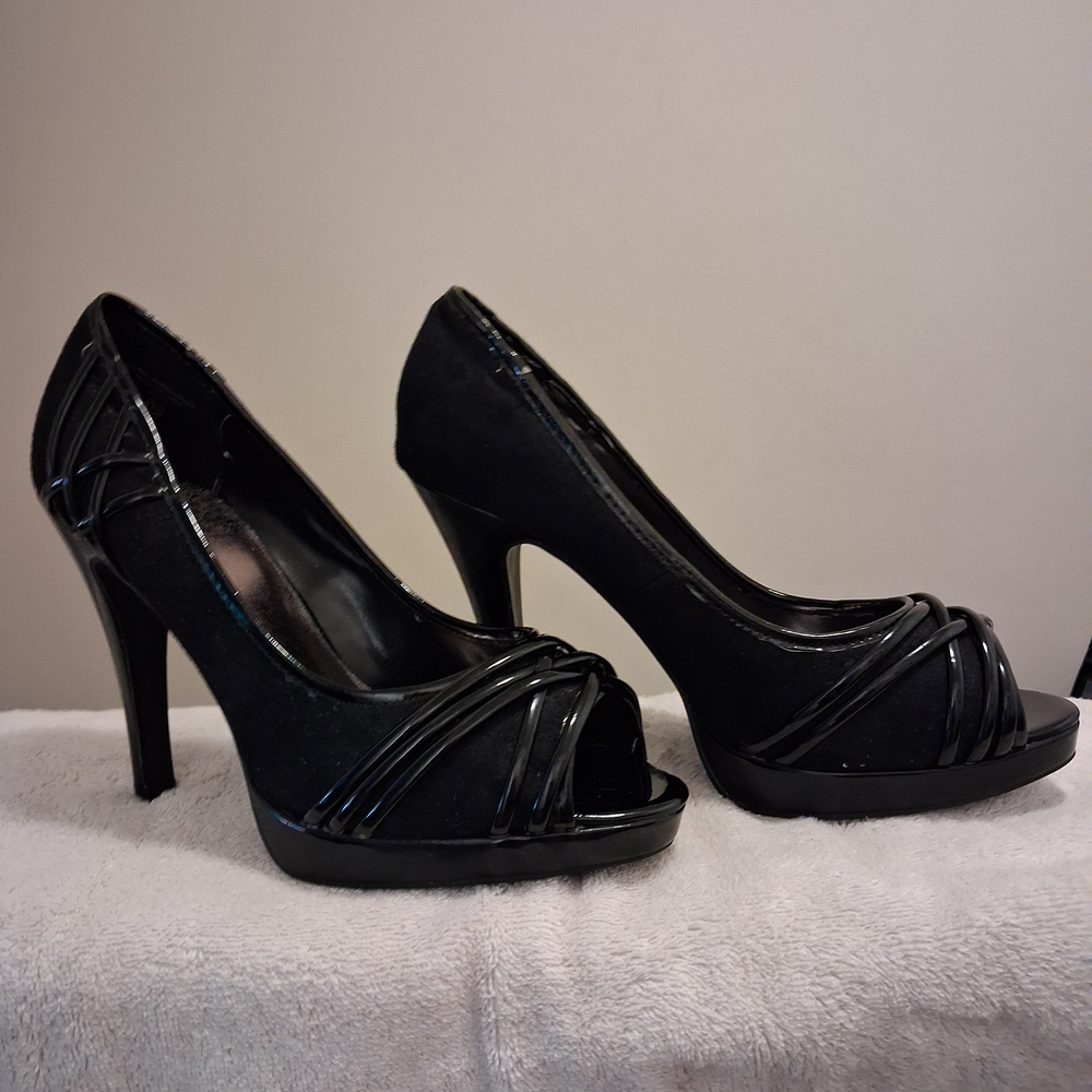 Maurices Black Strappy Heels